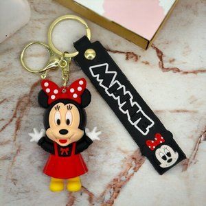 Cute Minnie Mouse Disney Keychain Anime Cartoon Accessories Gift for Kids Women
